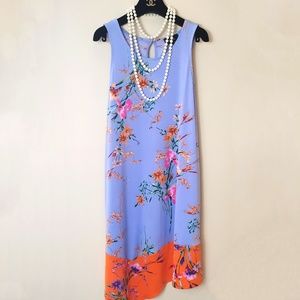 Floral Purple and Orange Madi Dress